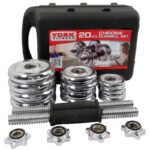 York Fitness 20kg Chrome Dumbbell Set