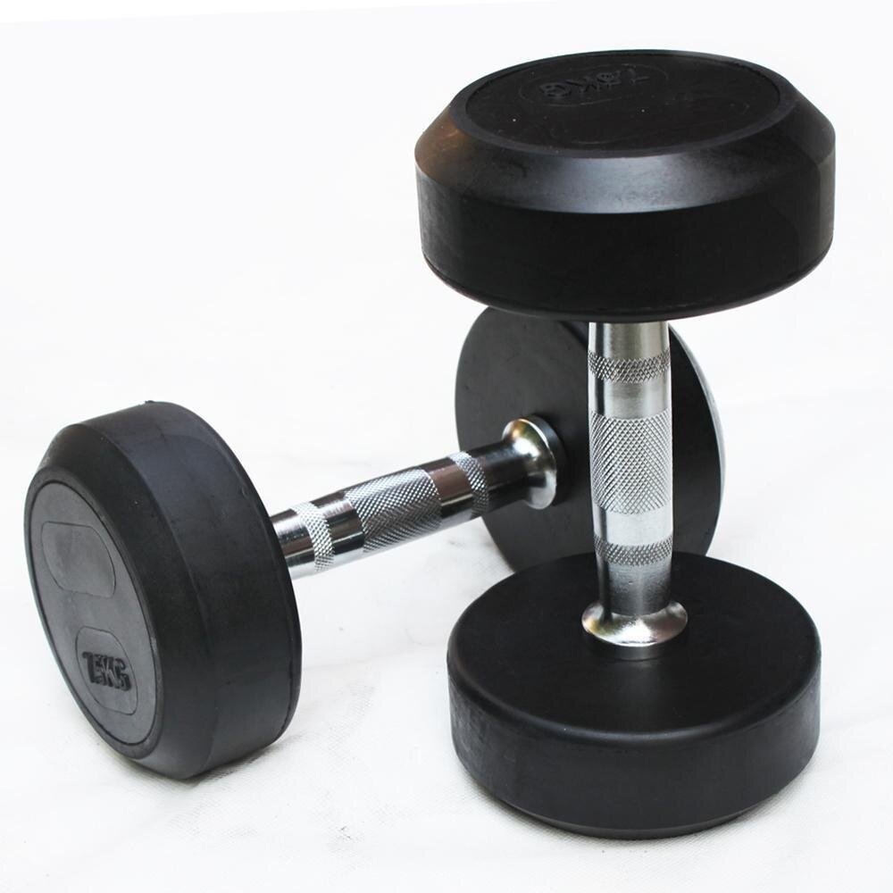 10KG FIXED RUBBER DUMBBELL Alfaqee Investments
